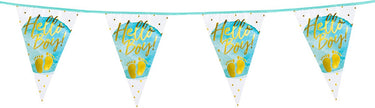 Boland - folievlaggenlijn 'hello boy!' - geen thema - babyshower
