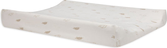 Jollein - aankleedkussenhoes jersey 50x70cm - zachte hoes baby aankleedkussen - happy miffy - nougat