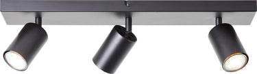 Brilliant jello - plafondspot - gu10 3x4,5w - 3000k - zwart
