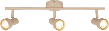 Briloner b.k.licht tapp - opbouwspot - plafondspot (plafondlamp) - 3x gu10 fitting - taupe beige - 47.5 cm