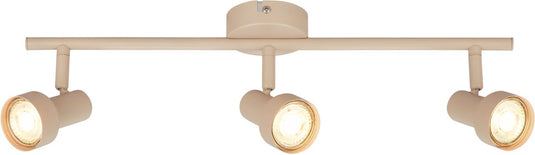 Briloner b.k.licht tapp - opbouwspot - plafondspot (plafondlamp) - 3x gu10 fitting - taupe beige - 47.5 cm