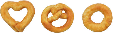 Trixie - mini mix - pretzel hart ring - met collageen - 6 cm - 20 gr - 90 st