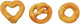 Trixie - mini mix - pretzel hart ring - met collageen - 6 cm - 20 gr - 90 st