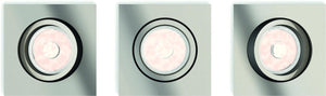 Philips led philips donegal - inbouwspot - 3 lichtpunten - mat chroom
