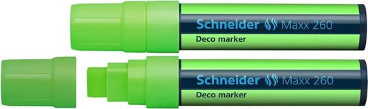 Schneider schrijfwaren schneider krijtmarker - maxx 260 - fluorgroen - 2 stuks - krijtstift - s-126011-2