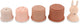 Trixie stapelpotjes â€“ 5 stuks â€“ mrs. rabbit â€“ siliconen badspeelgoed â€“ stapel- en gietbekers â€“ vanaf 6 maanden