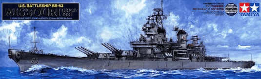 Tamiya modelbouwpakket militaire voertuigen - 78029 us schlacht. bb-63 missouri (
