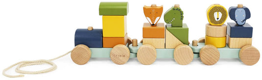Trixie houten dierentrein â€“ 18m+ â€“ fsc hout - leuk als verjaardagscadeau