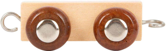 Small foot - houten lettertrein trailer - 12 stuks