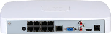 Dahua nvr4108-8p-4ks3 8 kanaals poe 4k ultra hd netwerk video recorder tot 12 megapixel