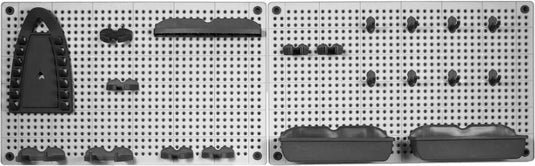 Kis - 2 gereedschapsborden - incl. haken, klemmen, bakjes en meer