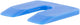 Gb uitvulplaat met sleuf 50x50mm materiaaldikte 4mm - blauw per 48 stuks (34604)