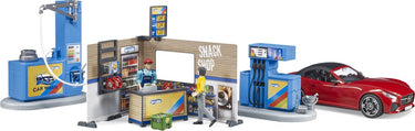 Bruder tankstation en car wash van