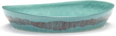 Serax - ottolenghi feast - serveerkom s - azurblauw rood - 30 ø