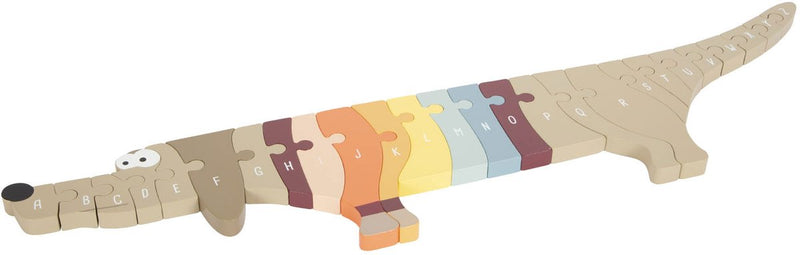Load image into Gallery viewer, Small foot - houten letter- en vormenpuzzel hond, 26st.
