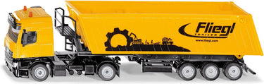 Siku 3537, vrachtwagen met kiepwagen, 1:50, metaal kunststof, rood, kantelbare kiepwagen