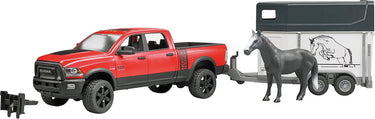 Bruder | 2501 ram 25 | power wagon | met paardenaanhanger en 1 paard