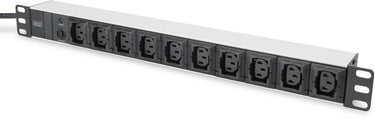 Digitus dn-95404 19 inch stekkerdoos voor patchkast 1 he apparaatcontactdoos c13 10a zwart