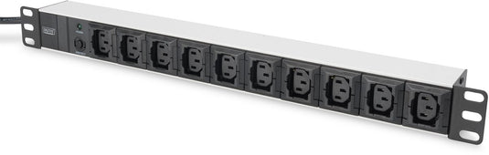 Digitus dn-95404 19 inch stekkerdoos voor patchkast 1 he apparaatcontactdoos c13 10a zwart