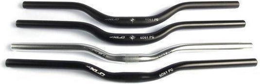 Xlc hb-m04 mountainbike stuur - riserbar - aluminium - mat zilver- 630mm - 25,4mm - 30mm