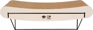 D d home i love happy cats navulling wandplank david gebogen - vervangend krabkarton voor katten - 30x29x10cm - beige