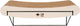 D d home wandplank - david gebogen - beige