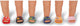 Baby born slippers poppenaccessoire 43cm kleurrijk zomer speelgoed.