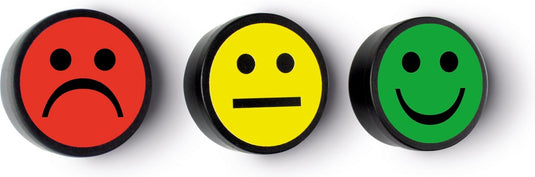 Smit visual magneet smiley 35mm groen 5 stuks