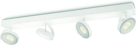 Philips led philips clockwork opbouwspot - 4-lichts - wit - warmglow