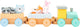 Small foot - houten trein met bosdieren pastel, 9dlg.