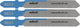 Wolfcraft - edelstaal decoupeerzaagbladen - tot 3mm dik - fijne snede - bim decoupeerzaagblad met t-schacht – voor inox - 8023000