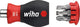 Wiha schroevendraaier met bitmagazijn magnetisch sleufkop, pozidriv met 6 bits, stubby, 1 4 - 33764