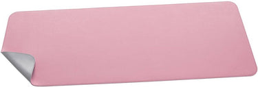 Sigel bureauonderlegger - 80 x 30 cm - roze zilver - dubbelzijdig - si-sa605