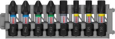 Bosch pro slagmoer-mengverpakking ph2(x2); pz2(x2); h5; t20; t25;...