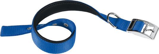 Ferplast hondenhalsband daytona 43 x 2 cm staal nylon blauw s