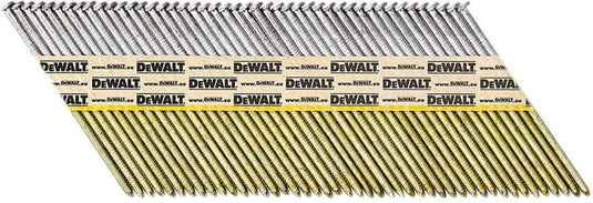 Dewalt dnpt28r50z 33º papiergebonden spijkers 2.8x50mm helder geringd ve=2200