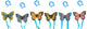 Eddy toys vlieger 10 cm - kite met 6 meter vliegerlijn - vlinder vlieger voor kinderen - vlieger met handhouder - assorti designs - 1 willekeurige kleur