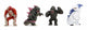 Jada toys godzilla nano metalfigs diecast mini figuur 4-pack wave 1 4 cm mini-figuur