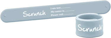 Scrunch sos bandje - blauw - opvouwbaar - recycleerbaar