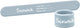 Scrunch sos bandje - blauw - opvouwbaar - recycleerbaar