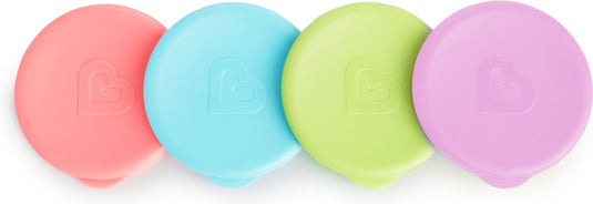 Munchkin drinkbeker deksels voor alle miracle 360° cups - lids - antilek drinkbeker deksels - roze blauw groen paars- per 4 stuks