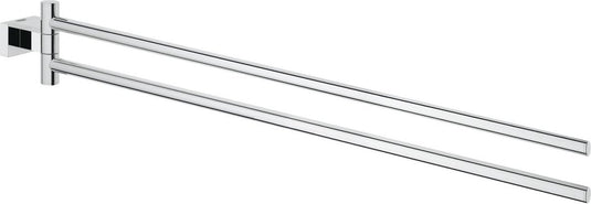 Grohe essentials cube handdoekhouder - met twee draaibare armen