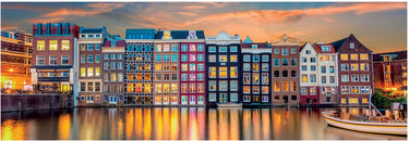 Clementoni legpuzzel panorama bright amsterdam, 1000st.