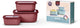 Mepal - multikom cirqula vershouddoos set - 750 + 1500 + 3000 ml - rechthoekig - vivid mauve