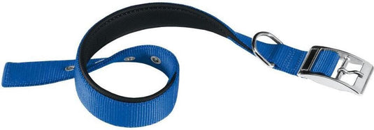 Ferplast hondenhalsband daytona 35 x 1,5 cm staal nylon blauw