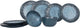 Gimex stone line servies - donkerblauw - 12-delig