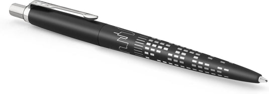 Parker jotter balpen | speciale editie | nyc zwart met chroomafwerking | blauwe inkt | geschenkverpakking