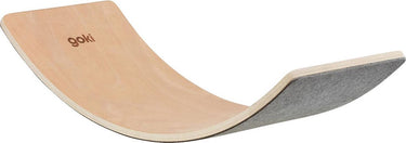 Goki houten balansbord wave met vilt, 82cm