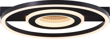 Brilliant queens - plafondlamp - led 26w - 3000k - zwart
