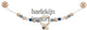Goki houten wandelwagenketting ster blauw met clips